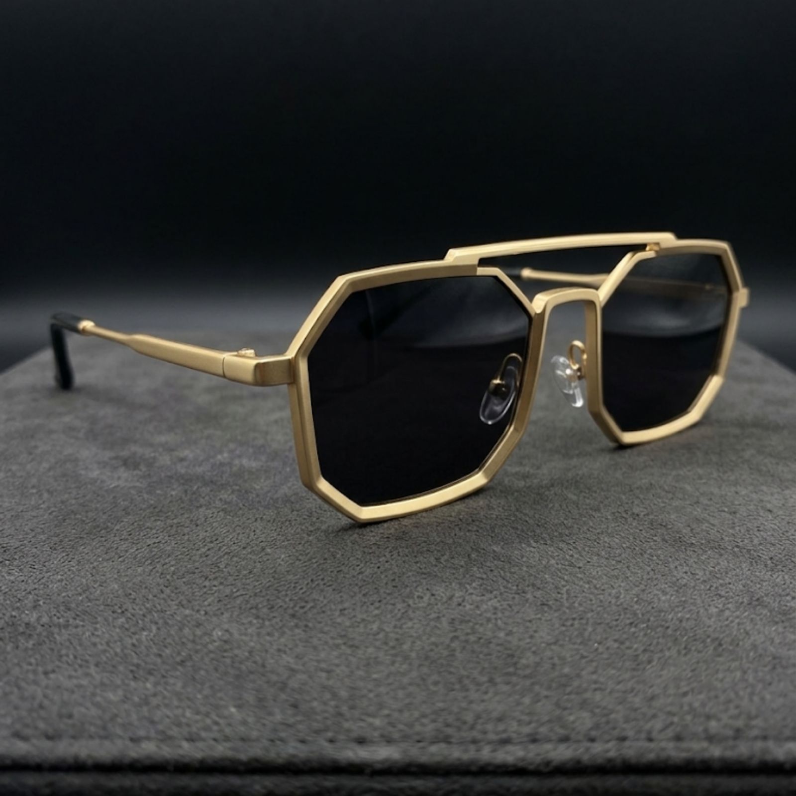 Gold Rim Sunglasses